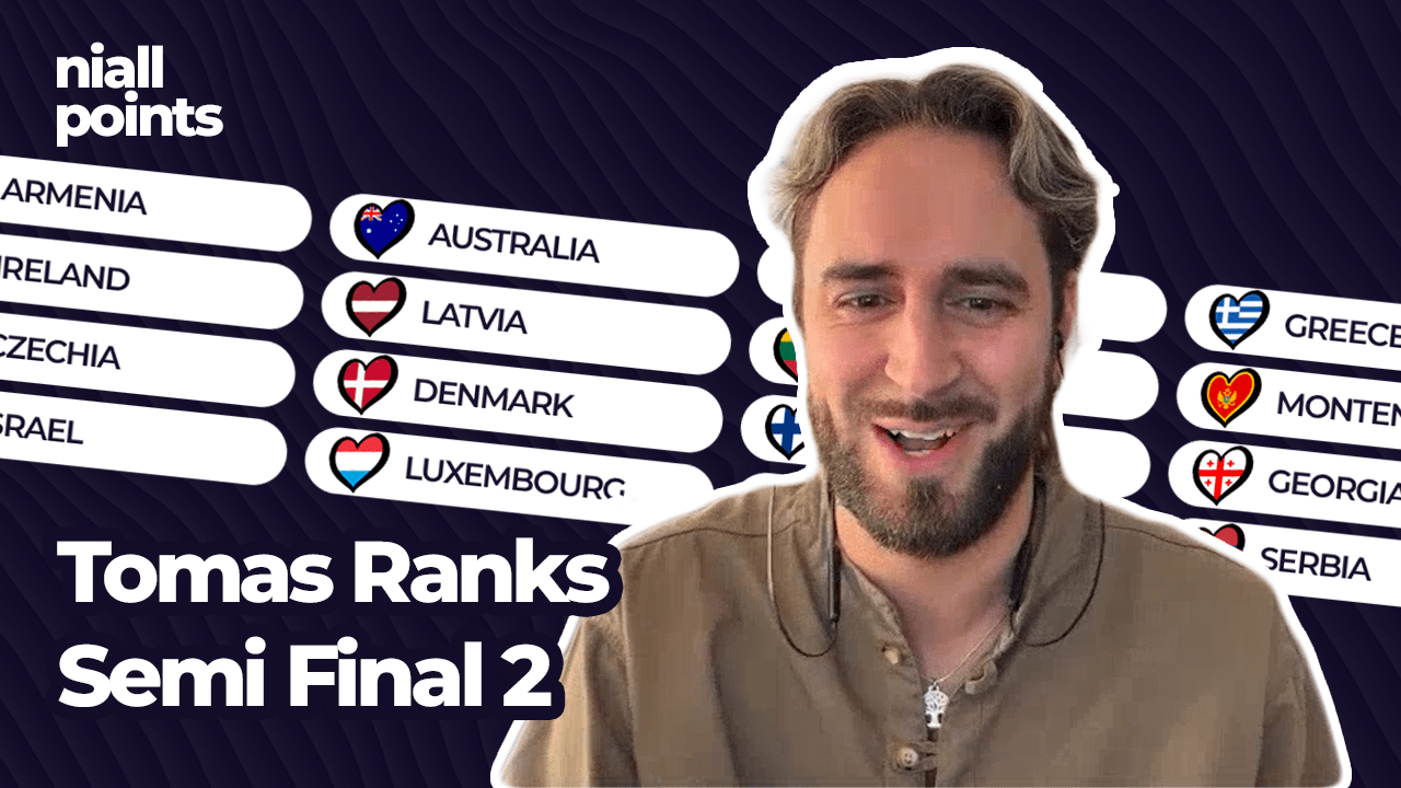 Tomas Ranks Semi Final 2 | Eurovision 2025